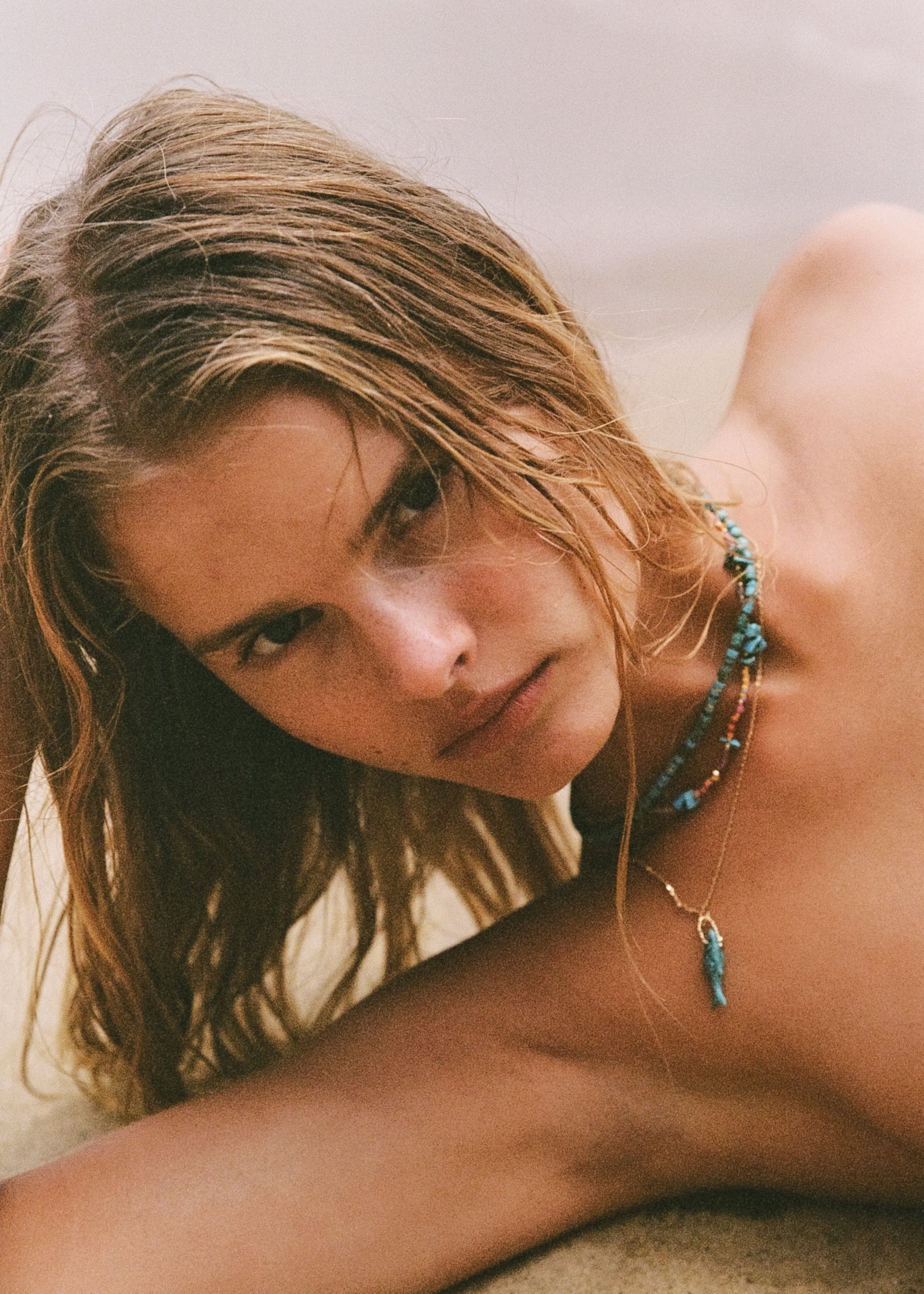 Lagoon Necklace in Golden from Anni Lu