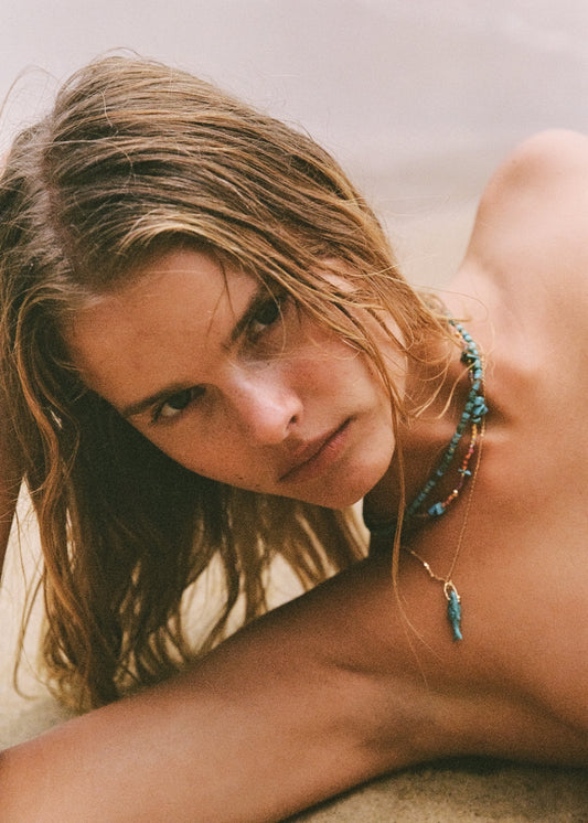 Lagoon Necklace in Golden from Anni Lu
