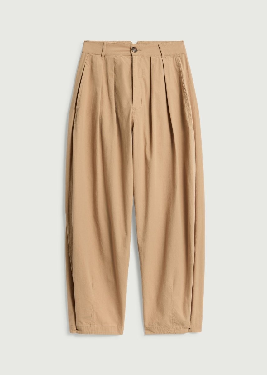 Lambert Pleated Trouser in Beige from SOEUR at Edito Boutique