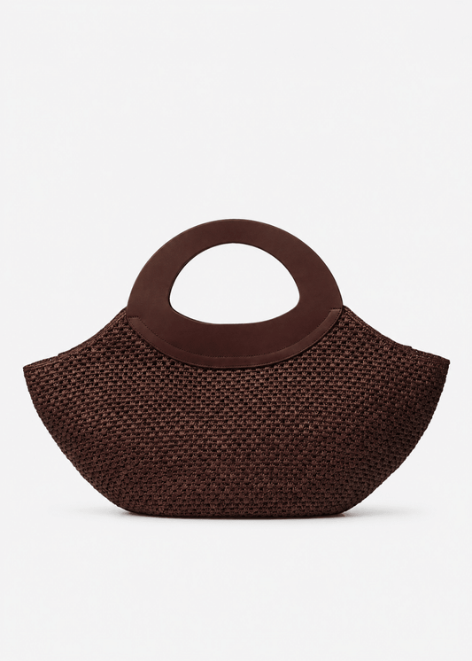 Large Tsilky Bag in Coffee from KALOES at Edito Boutique