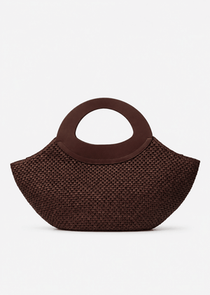 Large Tsilky Bag in Coffee from KALOES at Edito Boutique