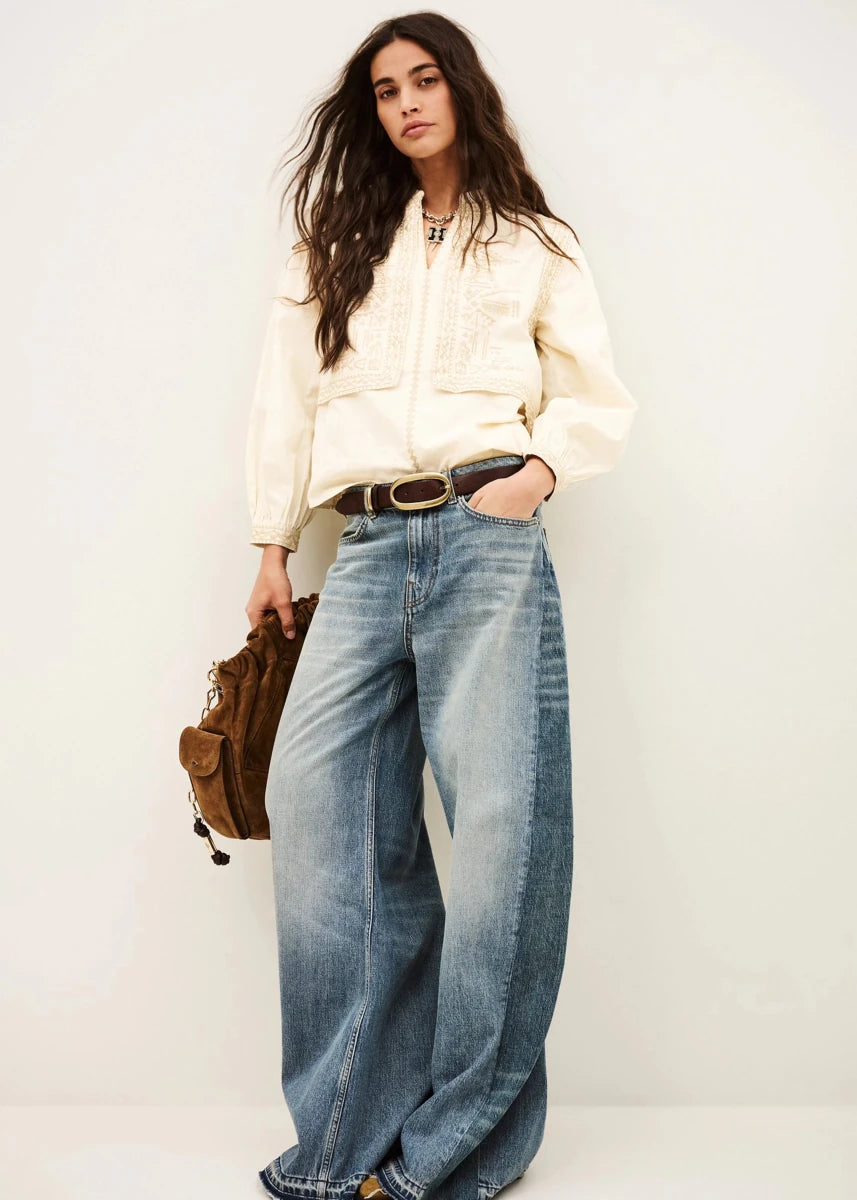 Laura Blouse in Ecru from BA&SH at Edito Boutique