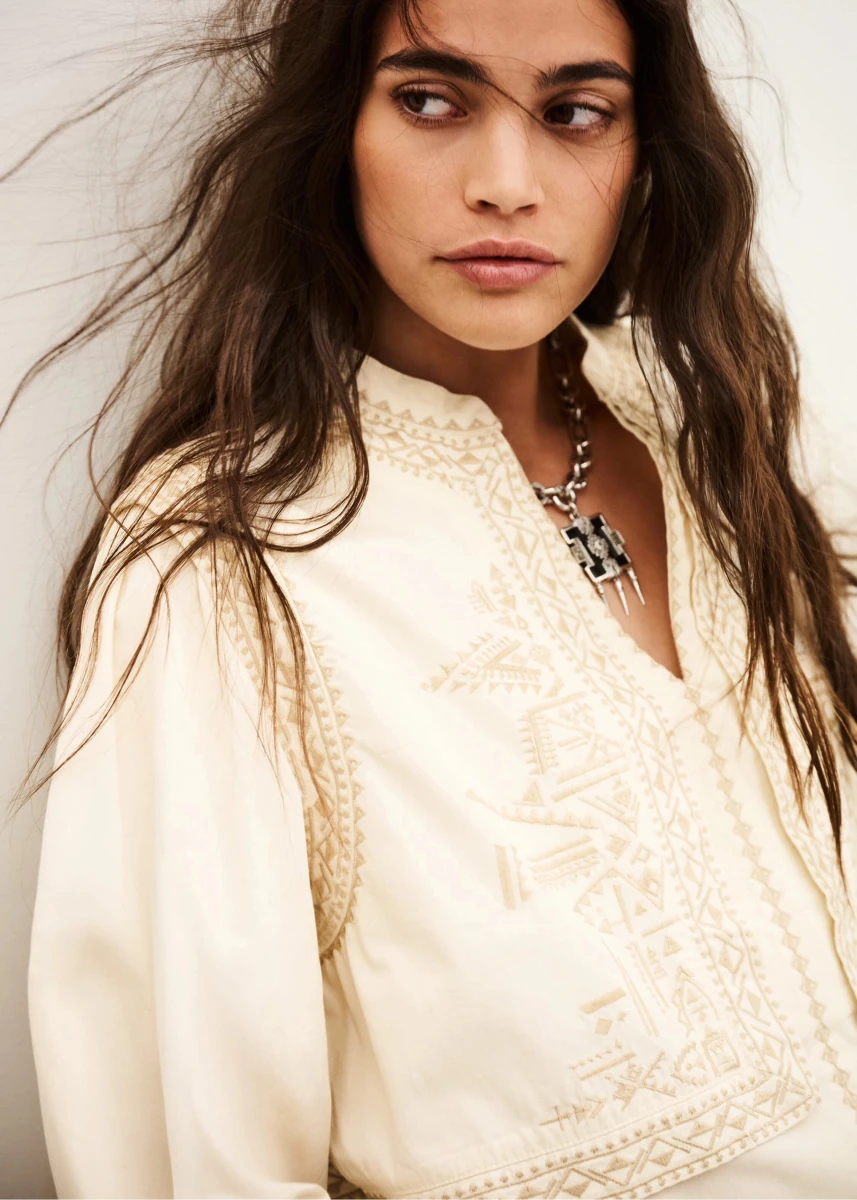 Laura Blouse in Ecru from BA&SH at Edito Boutique