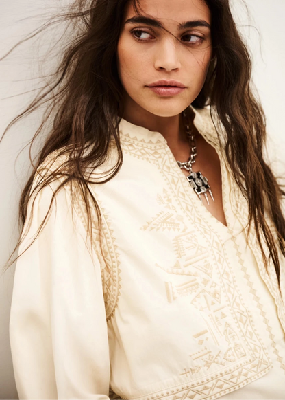 Laura Blouse in Ecru from BA&SH at Edito Boutique