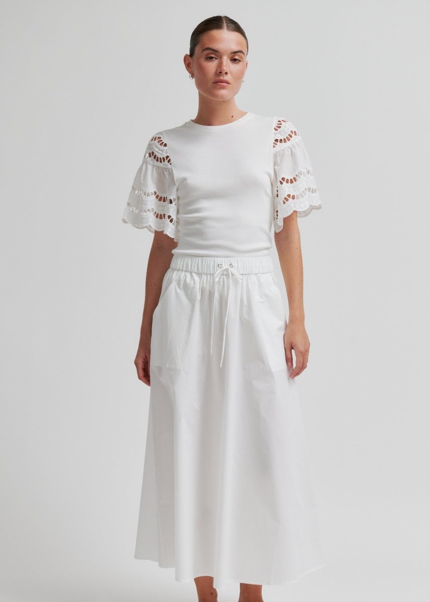 Lawra Tee in White from SECOND FEMALE at Edito Boutique