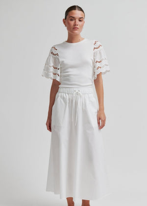 Lawra Tee in White from SECOND FEMALE at Edito Boutique