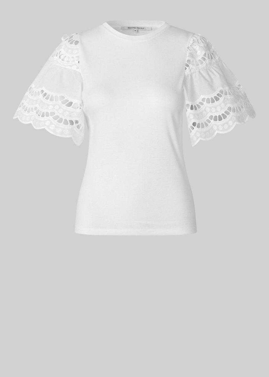 Lawra Tee in White from SECOND FEMALE at Edito Boutique