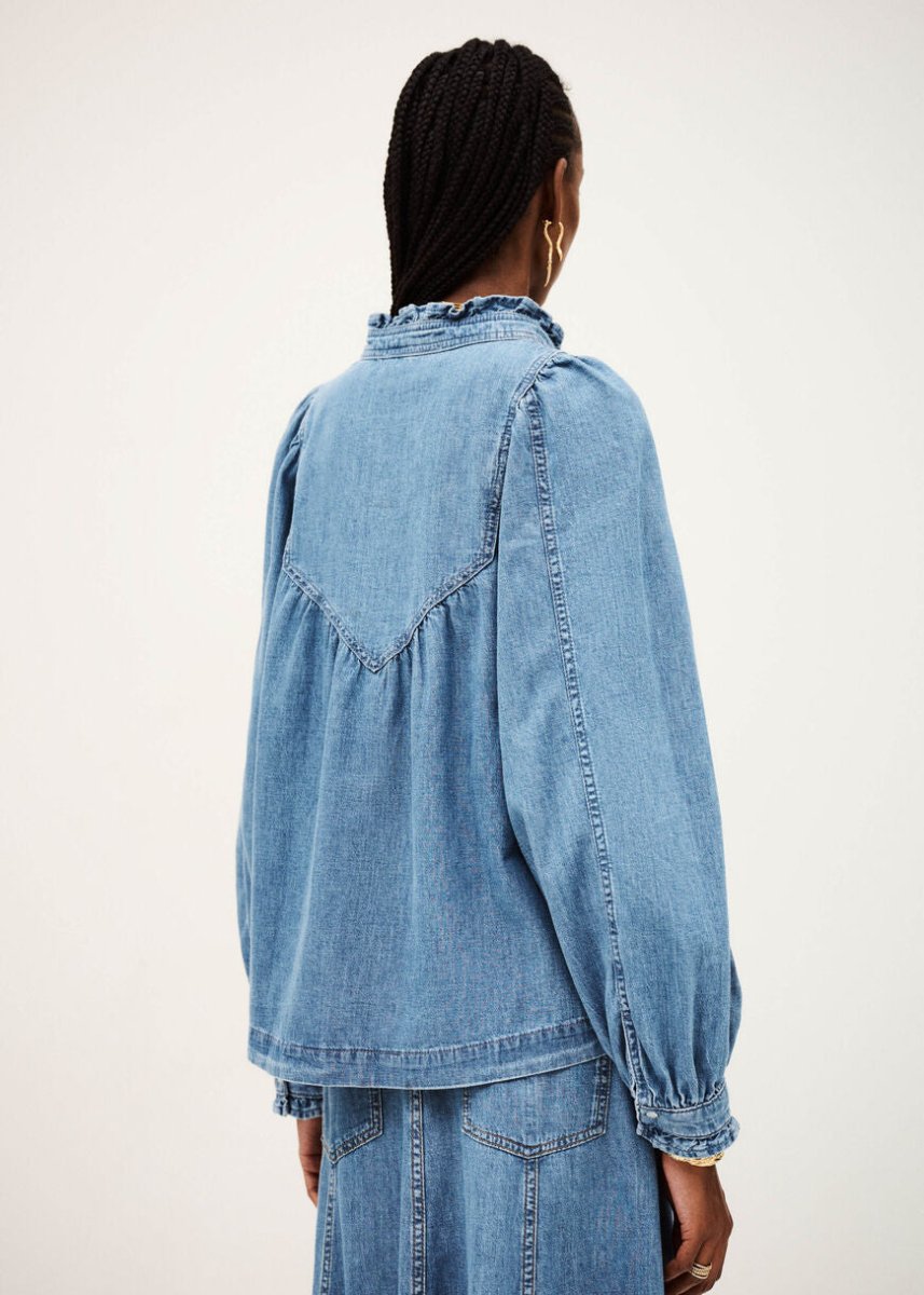 Lay Denim Blouse in Blue from BA&SH at Edito boutique