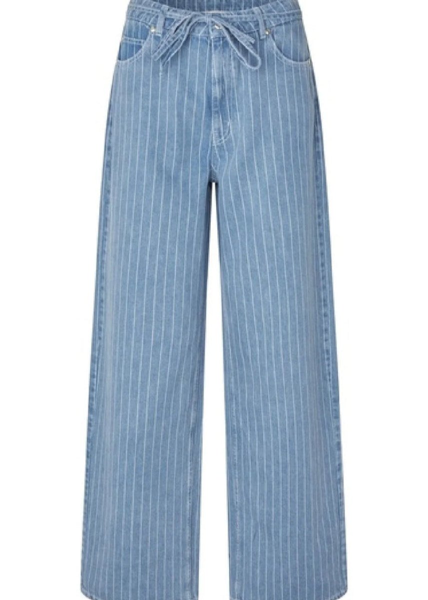 Layne Jeans in Blue Stripe from SECOND FEMALE at Edito boutique