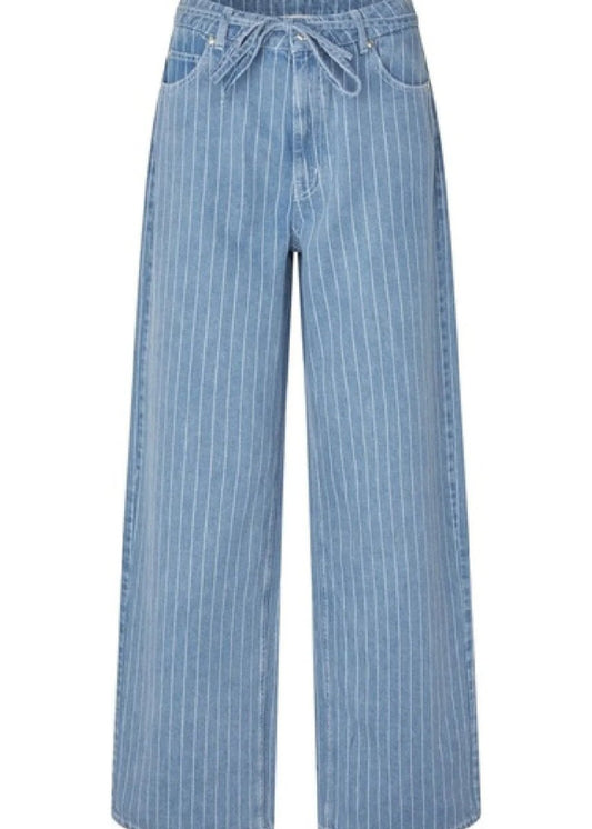 Layne Jeans in Blue Stripe from SECOND FEMALE at Edito boutique