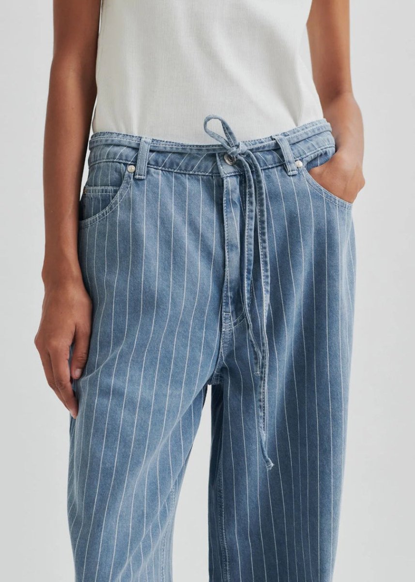 Layne Jeans in Blue Stripe from SECOND FEMALE at Edito boutique