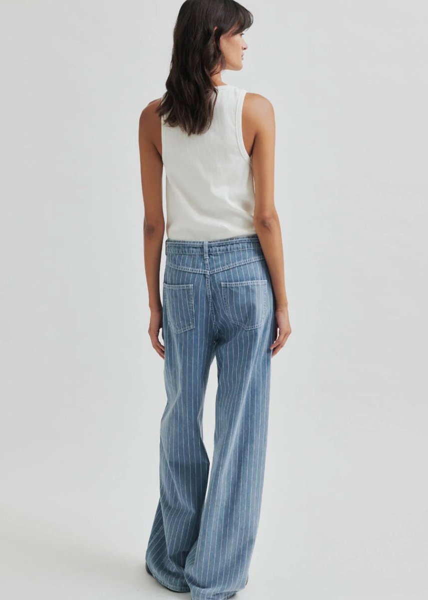 Layne Jeans in Blue Stripe from SECOND FEMALE at Edito boutique