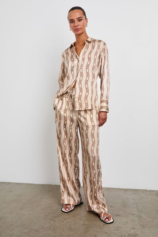 Ledger Shirt in Ivory Gold Link from RAILS at Edito boutique