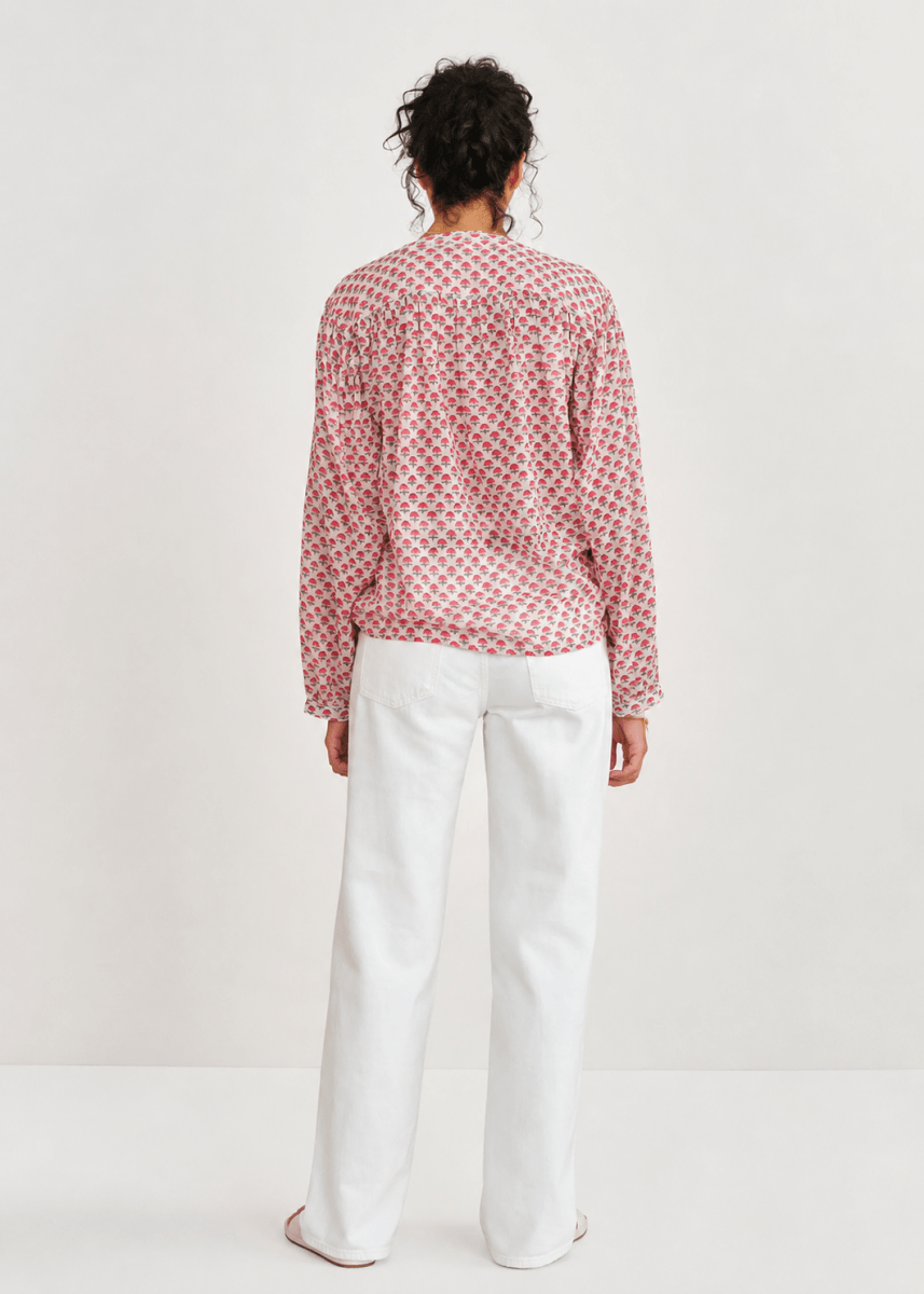 Letty Long Sleeve Top in Pink from M.A.B.E at Edito Boutique