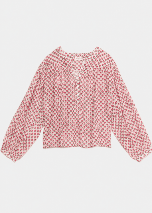 Letty Long Sleeve Top in Pink from M.A.B.E at Edito Boutique