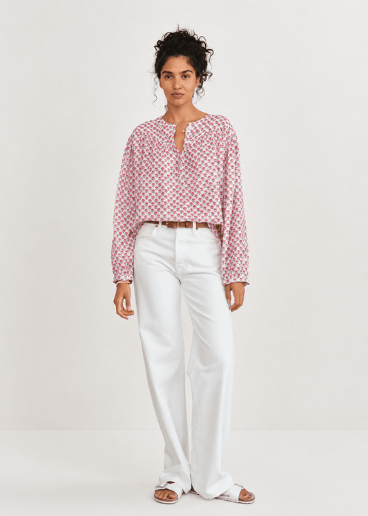 Letty Long Sleeve Top in Pink from M.A.B.E at Edito Boutique