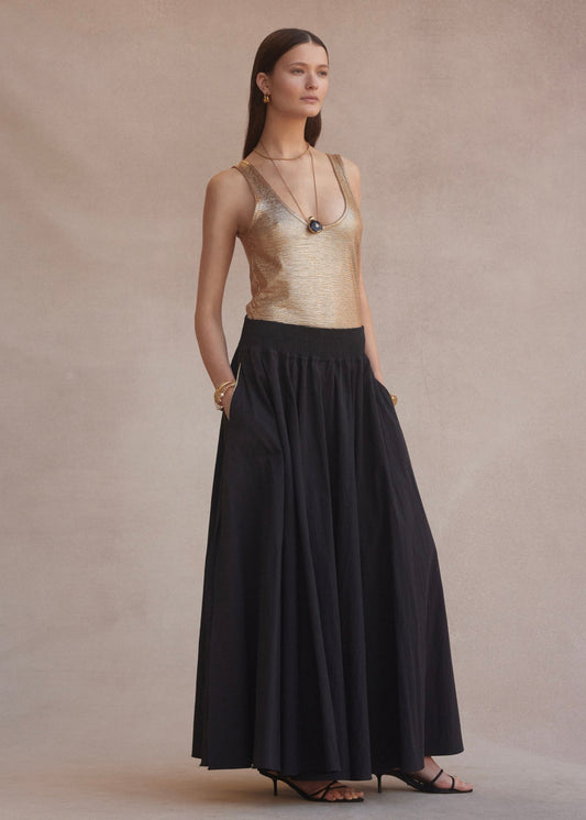 Lido Singlet in Gold from Luxe de Valentina