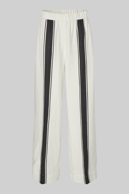 Lie Trousers in White from SECOND FEMALE at Edito boutique