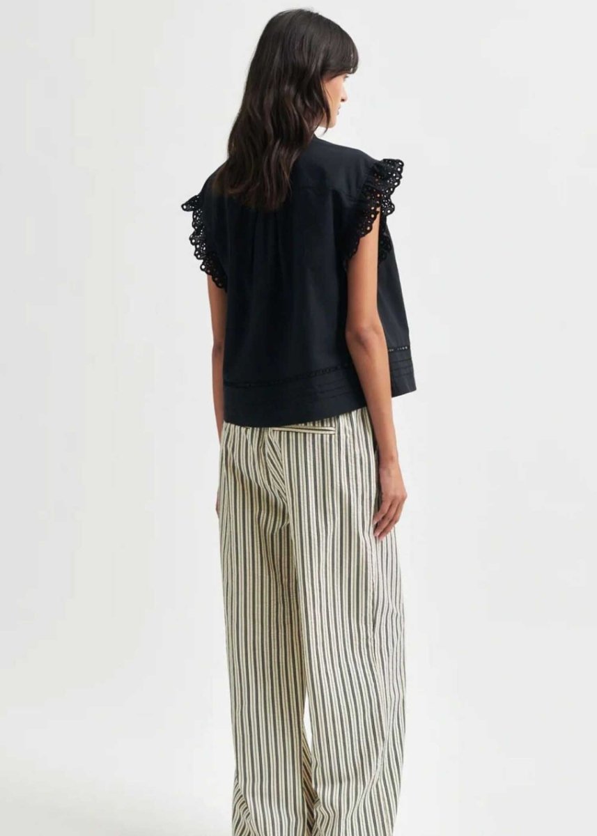 Limona Top in Black from SECOND FEMALE at Edito boutique