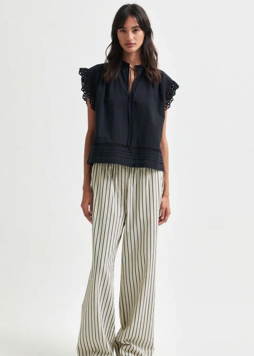 Limona Top in Black from SECOND FEMALE at Edito boutique