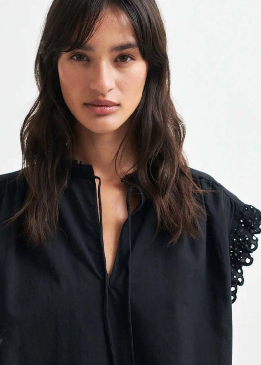 Limona Top in Black from SECOND FEMALE at Edito boutique
