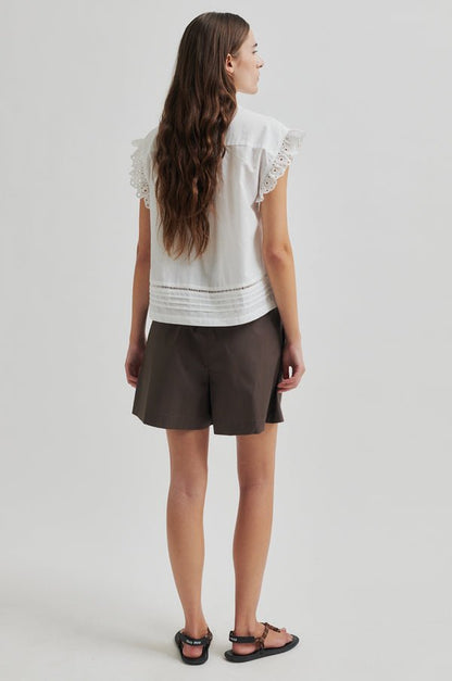 Limona Top in White from SECOND FEMALE at Edito boutique