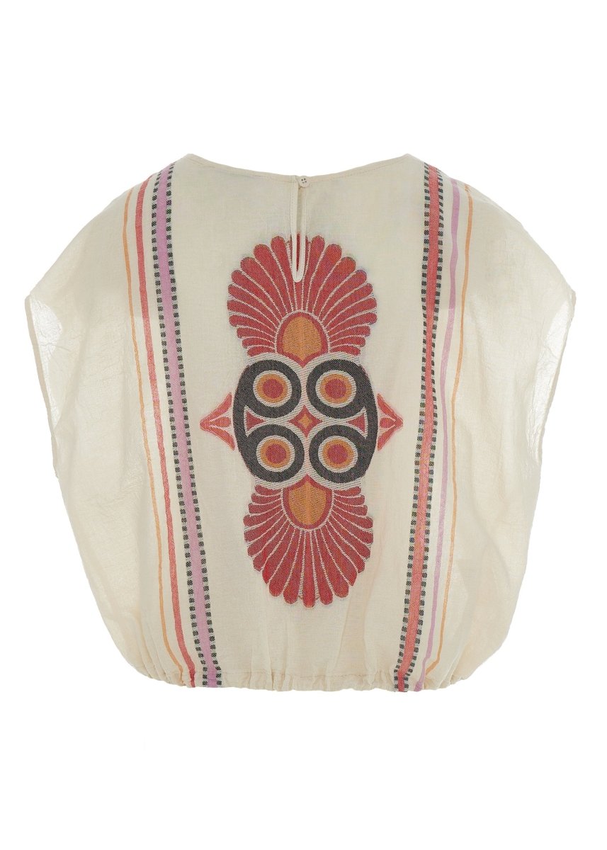 Loki Blouse in Red/Orange from DEVOTION TWINS at Edito boutique