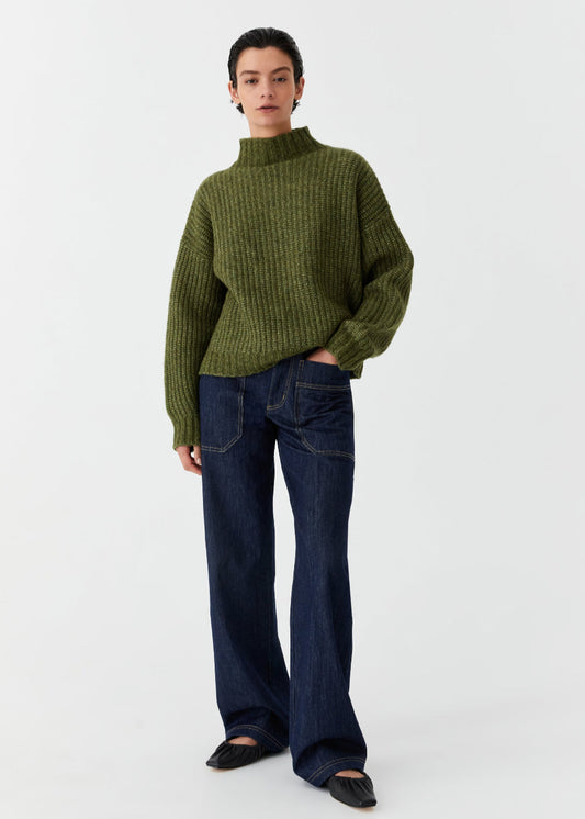 Lola Knit Pullover in Forest from Morrison
