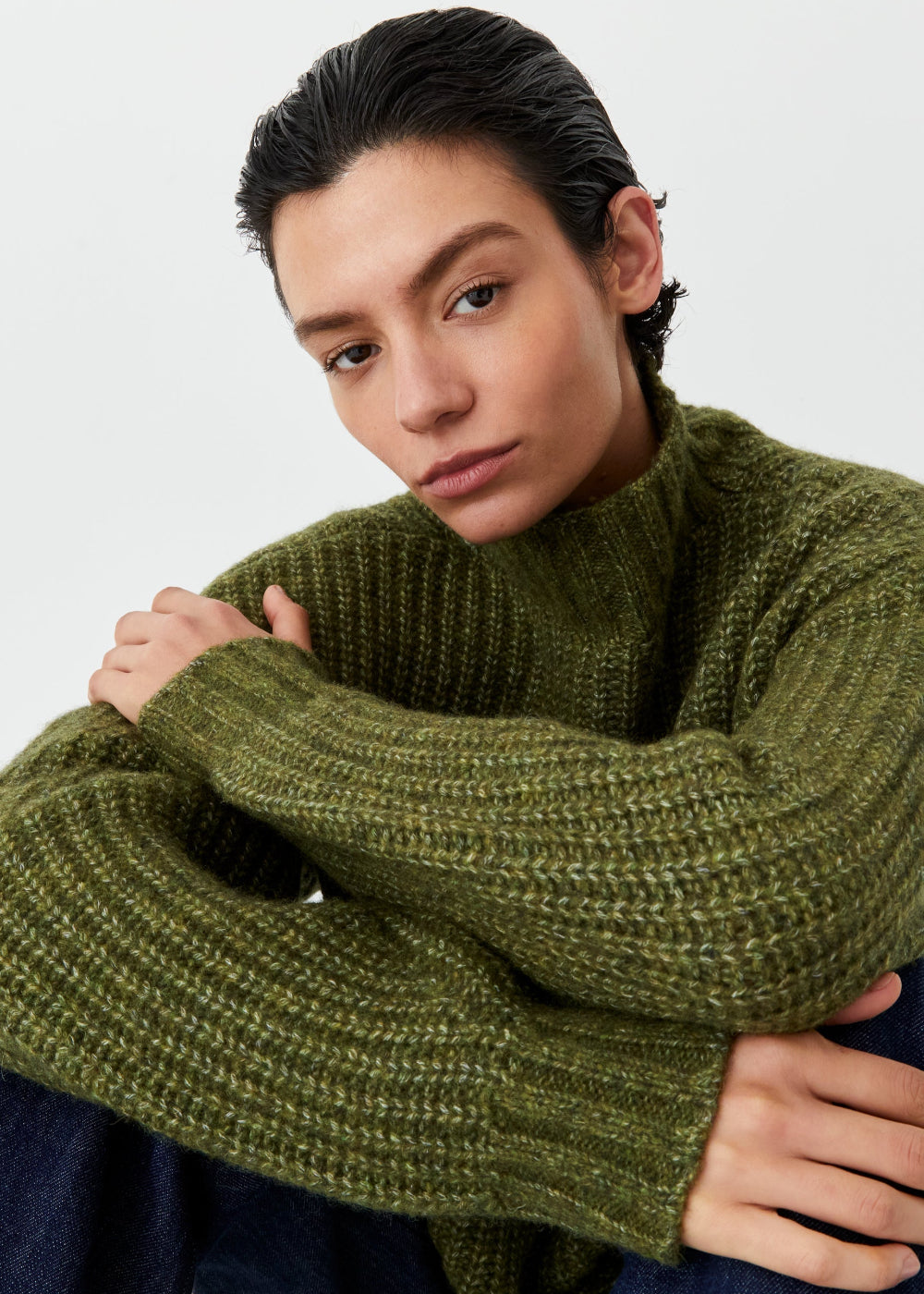 Lola Knit Pullover in Forest from Morrison
