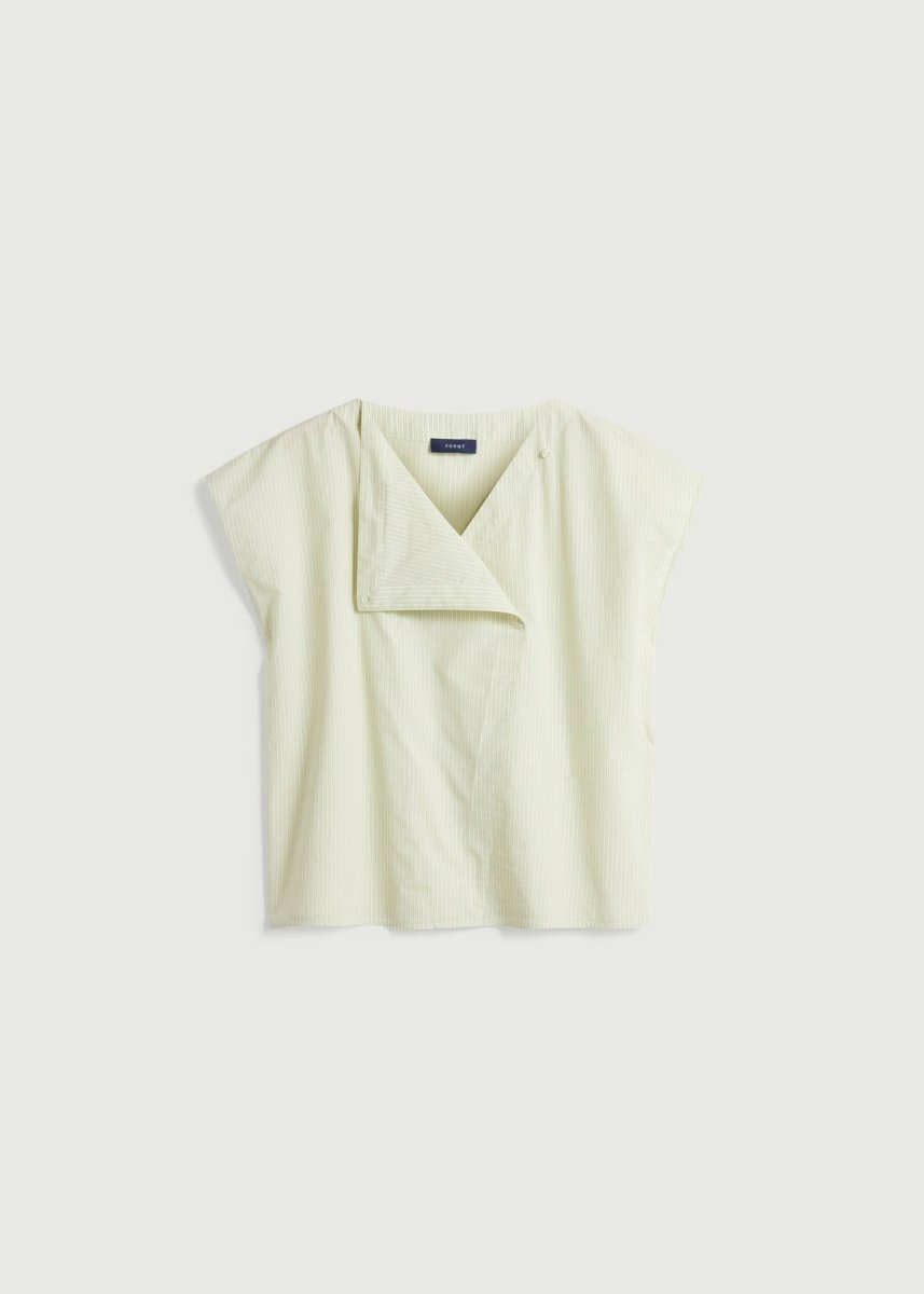 Lorena Blouse in Green/Ecru from SOEUR at Edito Boutique
