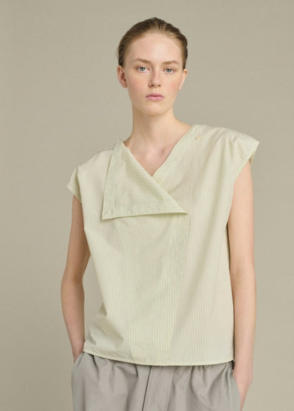 Lorena Blouse in Green/Ecru from SOEUR at Edito Boutique