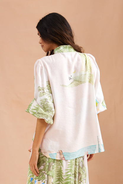 Lorne Blouse in Print from Binny