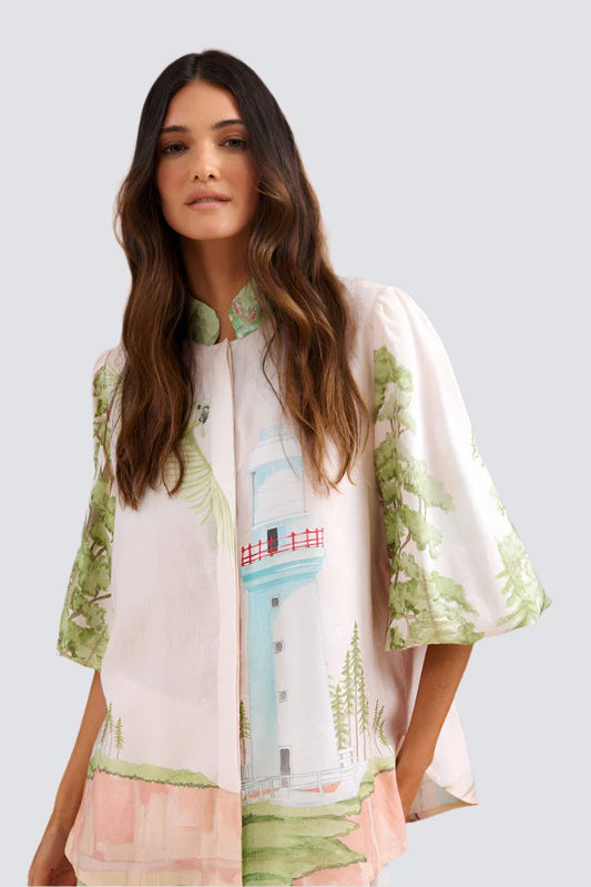 Lorne Blouse in Print from BINNYWEAR at Edito boutique
