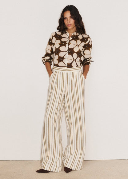 Lotus Shirt in Brown from STELLA FOREST at Edito boutique