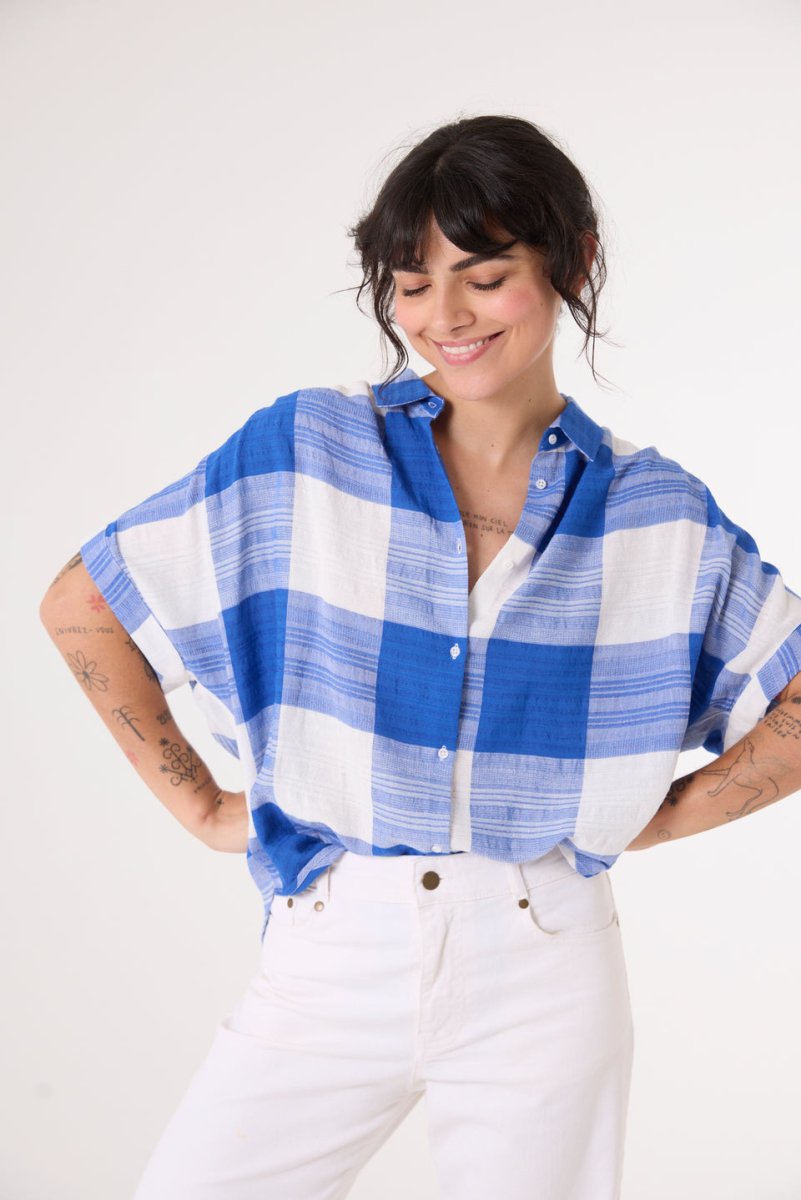 Louisa Blouse in Sirenuse from SACRECOEUR at Edito boutique
