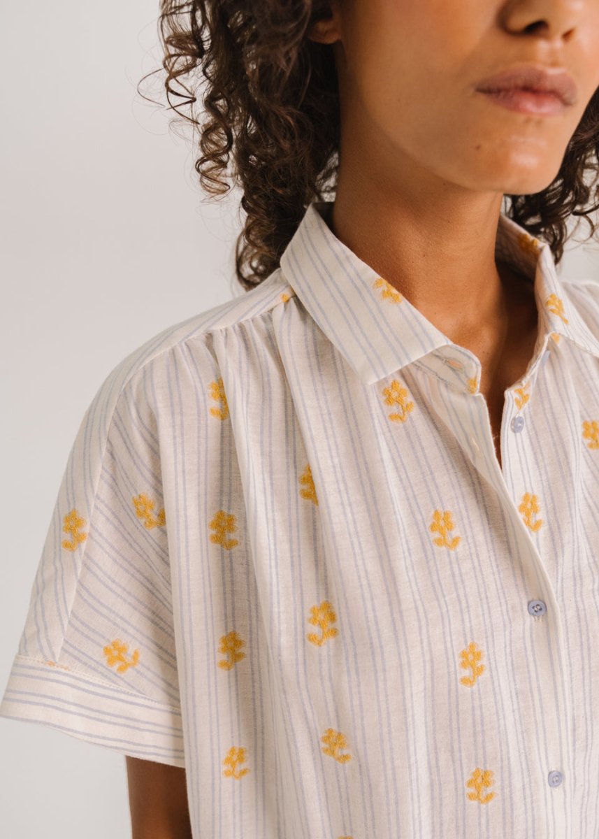 Louisa Lamanda Shirt in Stripes from SACRECOEUR at Edito boutique