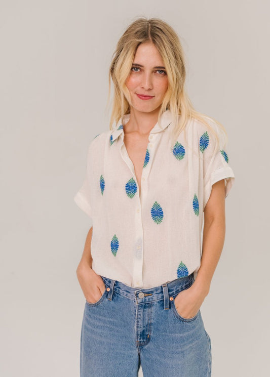 Louisa Uxua Blouse in Ecru from SACRECOEUR at Edito boutique