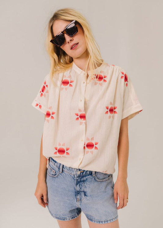 Louison Sol Blouse in Ecru from SACRECOEUR at Edito boutique
