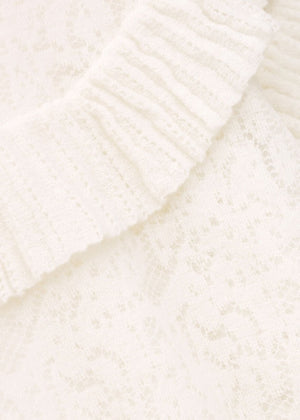 Lucas Lace Sweater in Ecru from BA&SH at Edito boutique