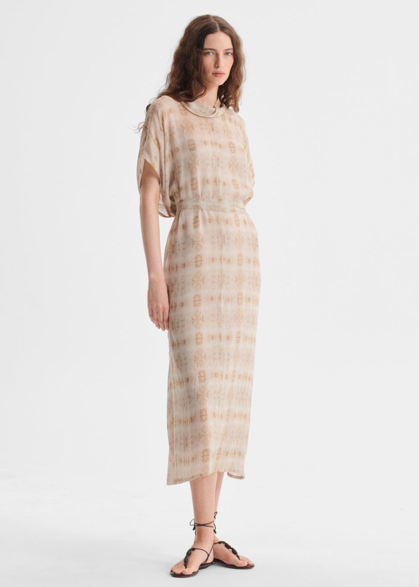 Jupe Midi Morrison Fabrics En Soie Multicolore - Taille L - Neuve Avec Étiquette