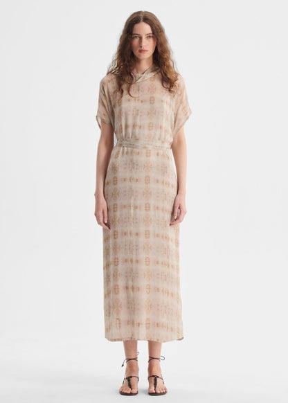 Lucille Tie Dress in Print from MORRISON at Edito boutique