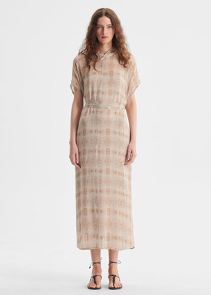 Lucille Tie Dress in Print from MORRISON at Edito boutique