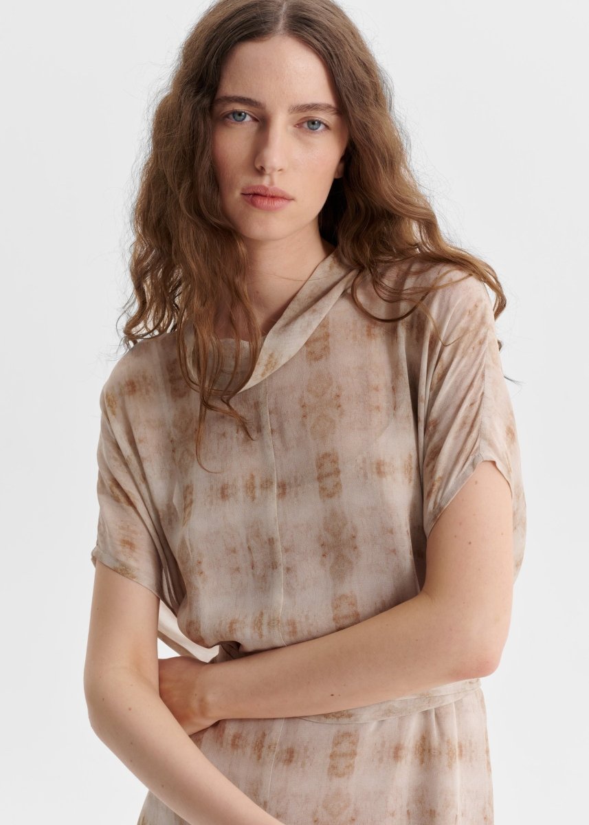 Lucille Tie Dress in Print from MORRISON at Edito boutique