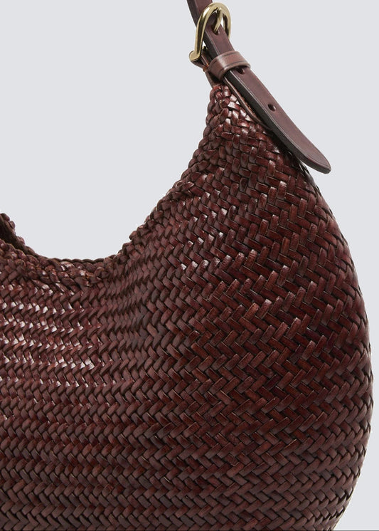 Luna Mezza Bag in Dark Brown from Dragon Diffusion
