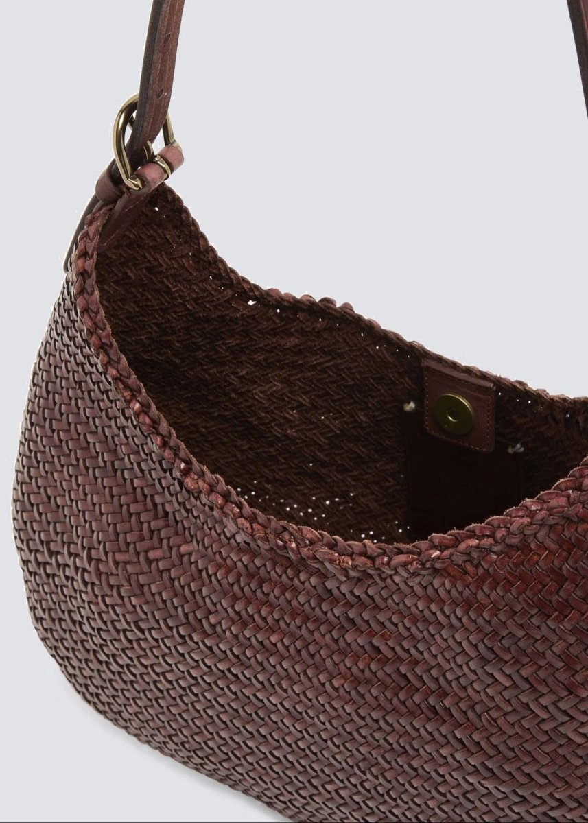 Luna Mezza Bag in Dark Brown from DRAGON DIFFUSION at Edito boutique