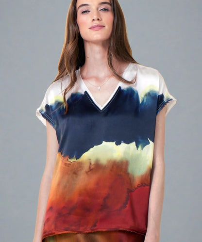 Luxe Raw Tee from GO SILK at Edito boutique
