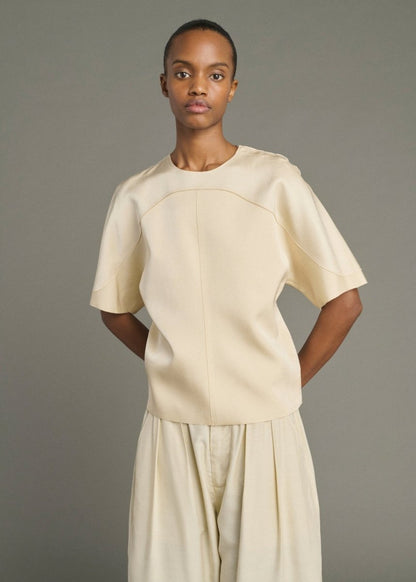 Lya Satin Top in Cream from SOEUR at Edito Boutique