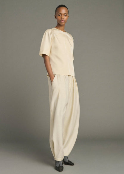 Lya Satin Top in Cream from SOEUR at Edito Boutique