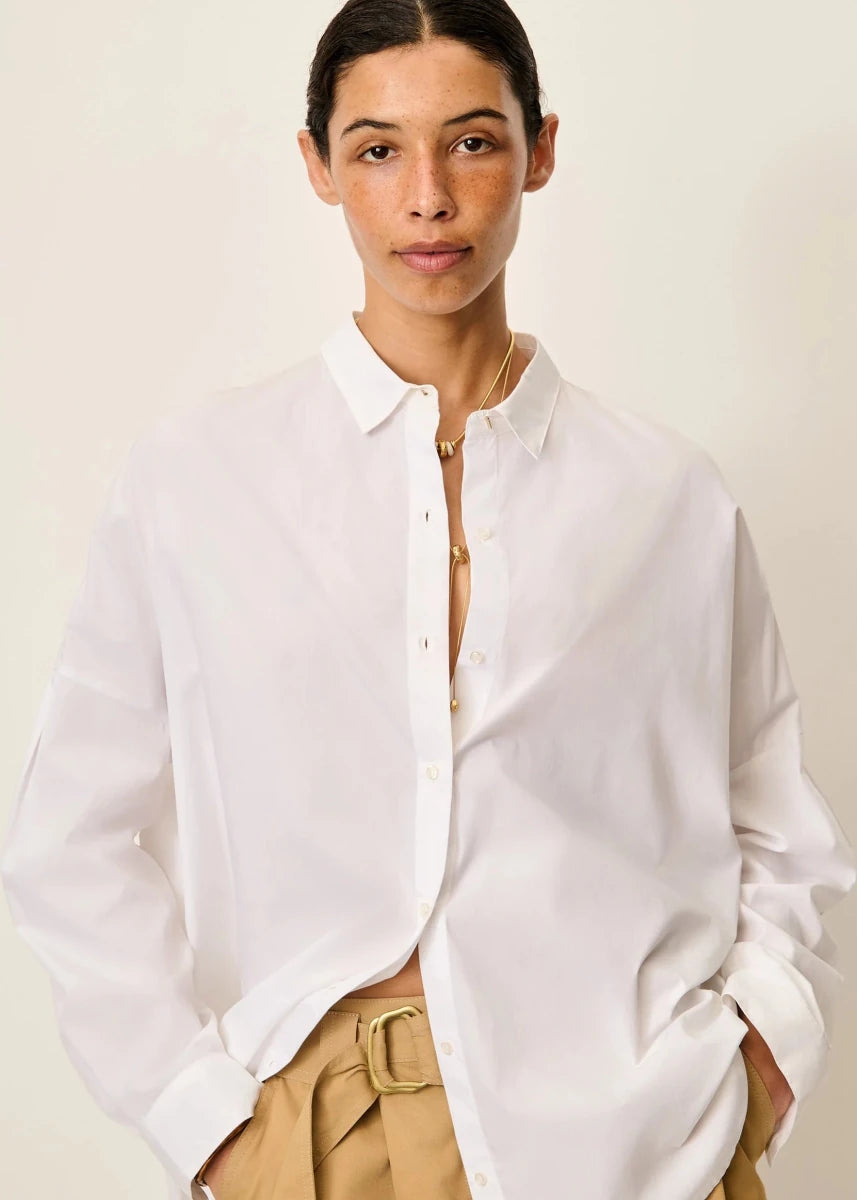 Maemi O Shirt in White from SESSUN at Edito Boutique