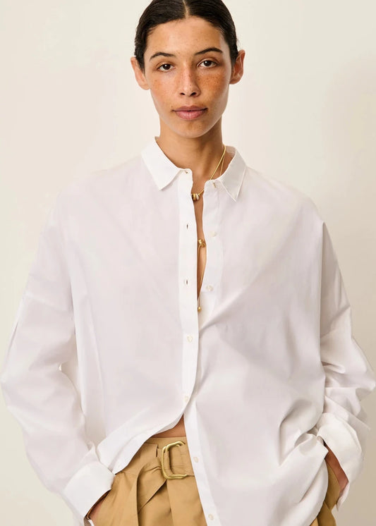 Maemi O Shirt in White from SESSUN at Edito Boutique